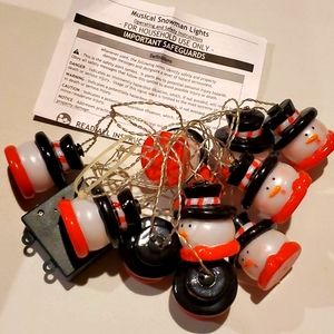 Vintage snowman lights